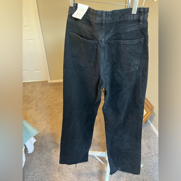 Zara high rise full length wide leg jeans - Picture 3 of 5